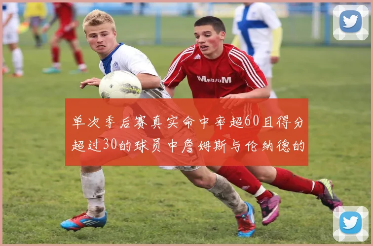单次季后赛真实命中率超60且得分超过30的球员中詹姆斯与伦纳德的传奇表现